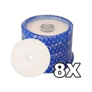  Spin X DVD R 8X White Inkjet Hub Printable Blank DVDR 