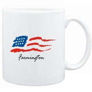  Mug White  Farmington   US Flag  Usa Cities