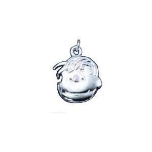    Sterling Silver Peanuts Linus Van Pelt Face Pendant Jewelry