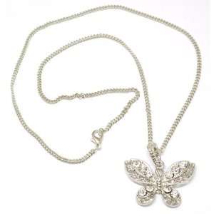  Sparkly Butterfly Pendant on 19 Chain Jewelry