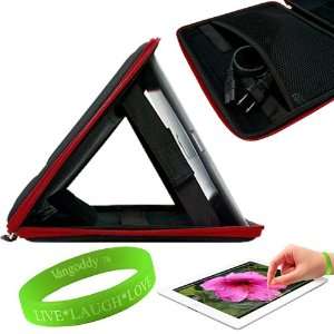  Apple iPad Accessories by VanGoddy Fire Red Trimmed Onyx 