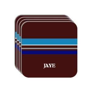 Personal Name Gift   JAYE Set of 4 Mini Mousepad Coasters (blue 