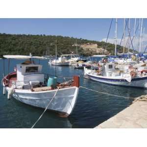 Fishing Boats, Meganisi, Ionian Islands, Greek Islands, Greece, Europe 