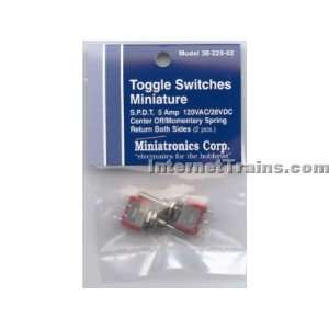  Miniatronics SPDT 5 Amp Center Off Momentary Toggle 