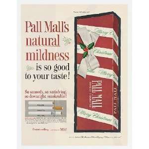   Pall Mall Cigarette Christmas Carton Print Ad (3911)