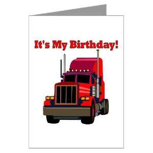 Semi Truck Birthday Party Invitations Pk of 10 Family Greeting Cards 