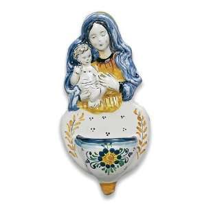  Italian Pottery, Ornato Collection, St. Mary & Baby Jesus 