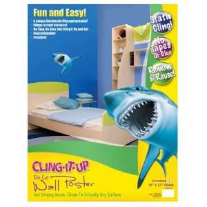   Cling It Up Wall Die Cut Posters, Shark (30300)