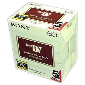  DVM 63HD 5pk High Definition Video Cassette Electronics