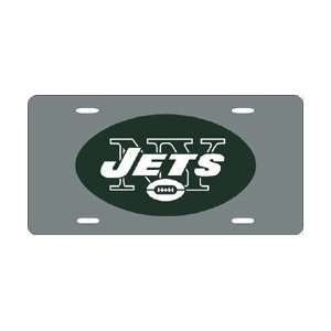  New York Jets Laser Cut Silver License Plate Sports 
