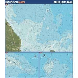  Mille Lacs Lake Paper Map