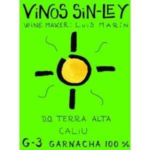  2007 Vinos Sin Ley G3 Terra Alta Garnacha By Juanjo 