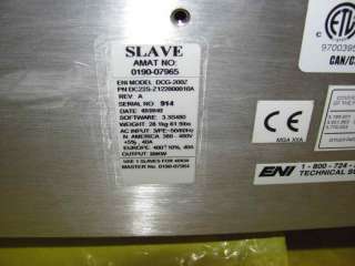 ENI DCG 200Z DC Power Slave Rev.A 20kW 0190 07965  