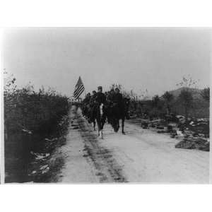  332nd Infantry on march,Road between Ipplis,Brazzano,Italy 