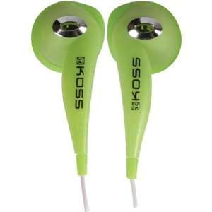  Koss Clear Green Earbud Stereophone Electronics