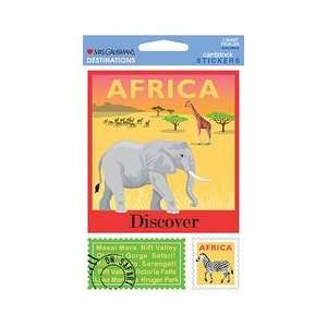  Africa Cardstock Scrapbook Stickers (31350) Arts, Crafts 