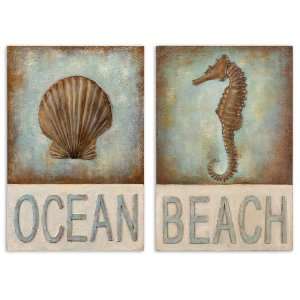  Uttermost 35214 Traditional Beach & Ocean Wall Art Set Of 