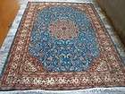 OLIVE GREEN EXCLU HAND KNOTTED RUG WOOL SILK CARPET 9X6 items in 