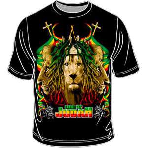 Rasta Lion Of Judah Reggae T Shirt Marley Jamaica XL  