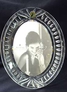 WATERFORD OVERTURE CRYSTAL OVAL PHOTO FRAME   NEW WITH STICKERS 