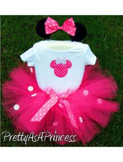 1ST BIRTHDAY MINNIE MOUSE TUTU OUTFIT DRESS ANY AGE  