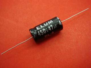 10pc RUBYCON 450V 47UF Axial Electrolytic Capacitor YK  