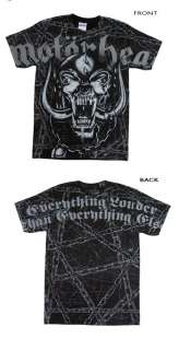 Motorhead   Dog Skull & Chains All Over Print T Shirt  