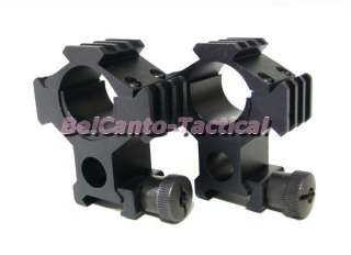 Tactical Tri Rail 25mm / 30mm Scope Mount Rings for Weaver Picatinny 