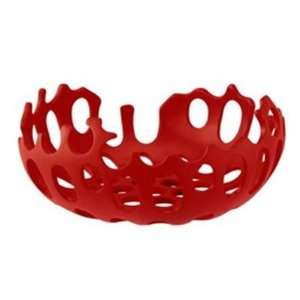  Zuo Allegra Polyresin Poly Matte Red Accessory Patio 