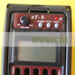 Acoustic Guitar 5 Band EQ Equalizer LCD Tuner Pickup ET 5  