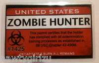 Zombie Hunter ID Card   Customizable   When Zombies Attack  