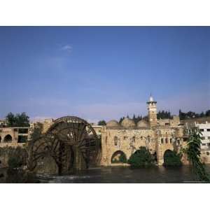  Waterwheels (Norias) on the River Orontes, and Mosque Al 