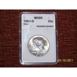   Dollar Graded MS68 encased in plastic 40% Silver 