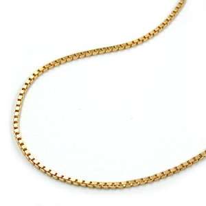  NECKLACE, BOX CHAIN, GOLD PLATED 40CM, NEW DE NO Jewelry