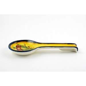  Hand Painted Italian Ceramic Spoon Rest Campagna 