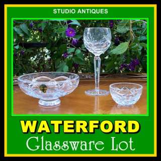 WATERFORD CRYSTAL Glassware Lot FOOTED BOWL Cup Glass  