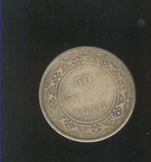 1870 Newfoundland 50 Cents G or better CN49  