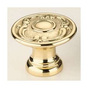  Omnia 7420/463 Ornate Knob Knob   Polished Brass
