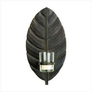  Leaf Wall Sconce with Glass Cup
