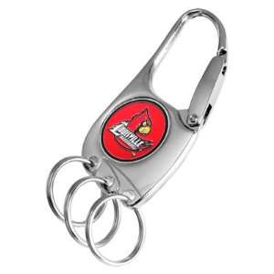  Louisville Cardinals 3 Ring Clip Keychain Sports 