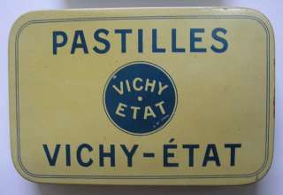 TOLEWARE TIN BOX LOT OF 3 PASTILLES VICHY ETAT 1910 30  