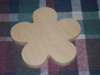   wooden FLOWER plaque Childrens Shapes Crafts Kids Room Decor  