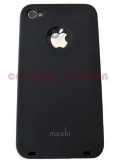moshi iGlaze 4 iPhone 4 BlacK Protector Case Faceplate  