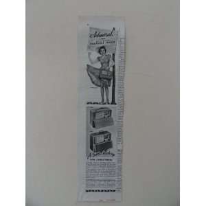  Radio 77 P5. Vintage 40s print ad. (woman hitchhacking with radio 