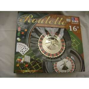   Roulette with chips, accessories and Deck of Cards