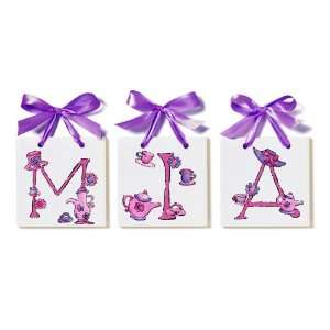 Personalized Name Tiles   Tea Party 
