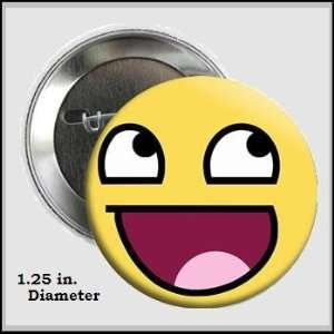  Internet Meme Smiley Face Button Pin 1.25 inches in 