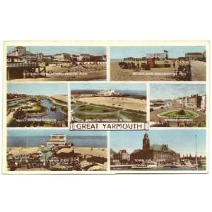   the Beach, Wellington Pier and City Hall in Great Yarmouth England UK