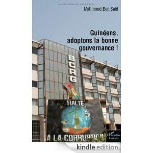 Guinéens, adoptons la bonne gouvernance  (French Edition) Mahmoud 