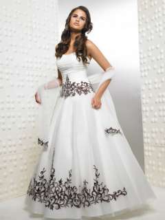 ENew Quinceanera wedding prom ball bridal Evening dress  